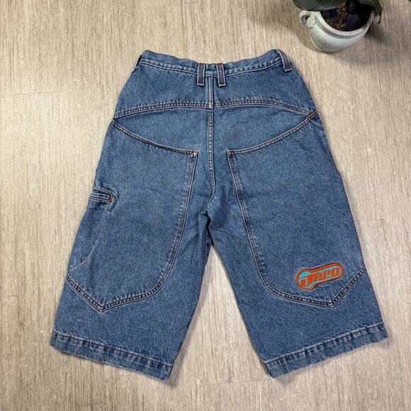 VTG 90s JNCO Jean Shorts Baggy 17" Ins Mens 30 USA Denim Magnum 259 EDC Skate - Picture 1 of 10